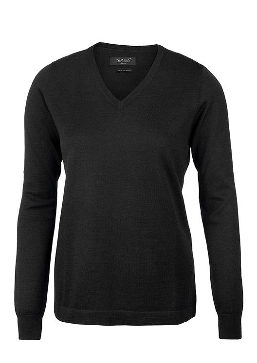 Woman classy luxury merino blend, black