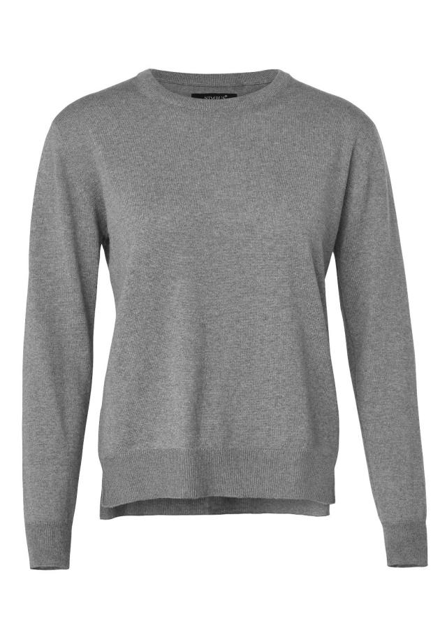 Woman extrafine Cashwool® merino knit, grey