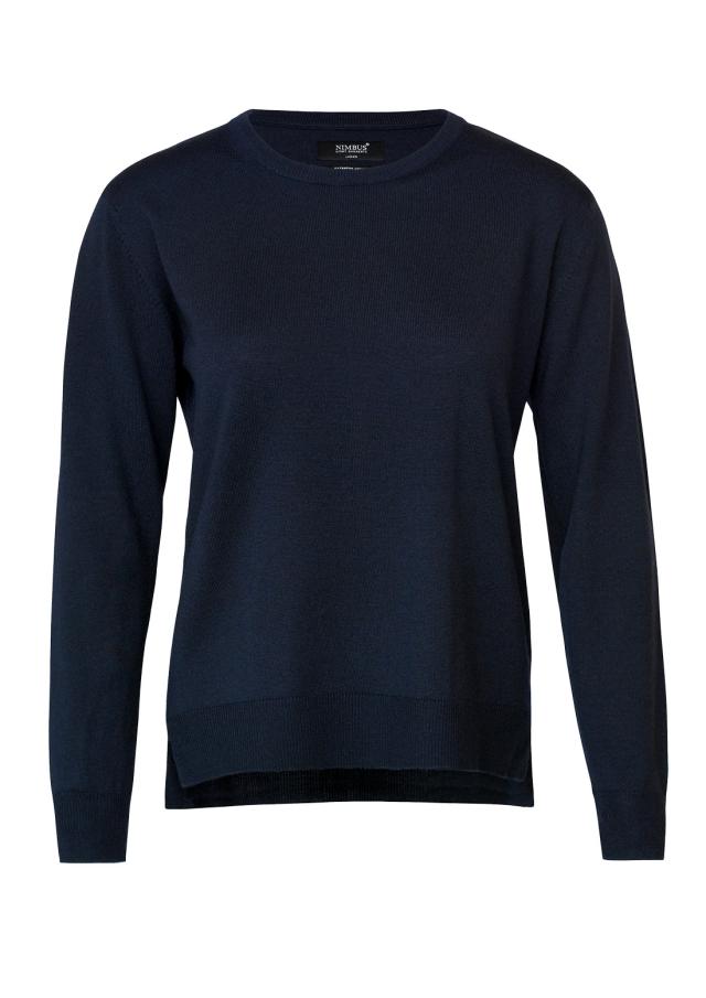 Woman extrafine Cashwool® merino knit, navy