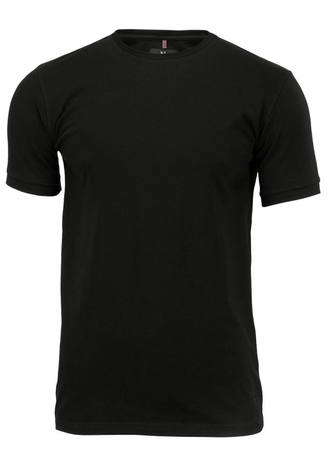 The pique tee, black