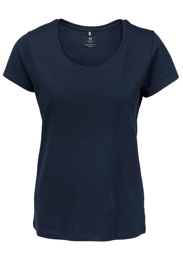 Woman pique tee, navy