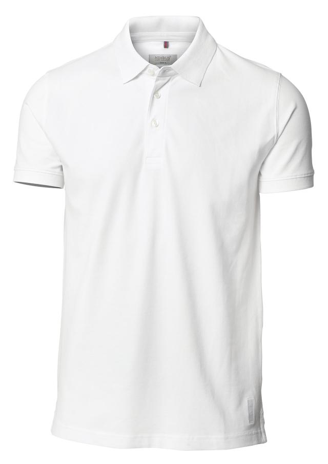 Stretch deluxe polo, white