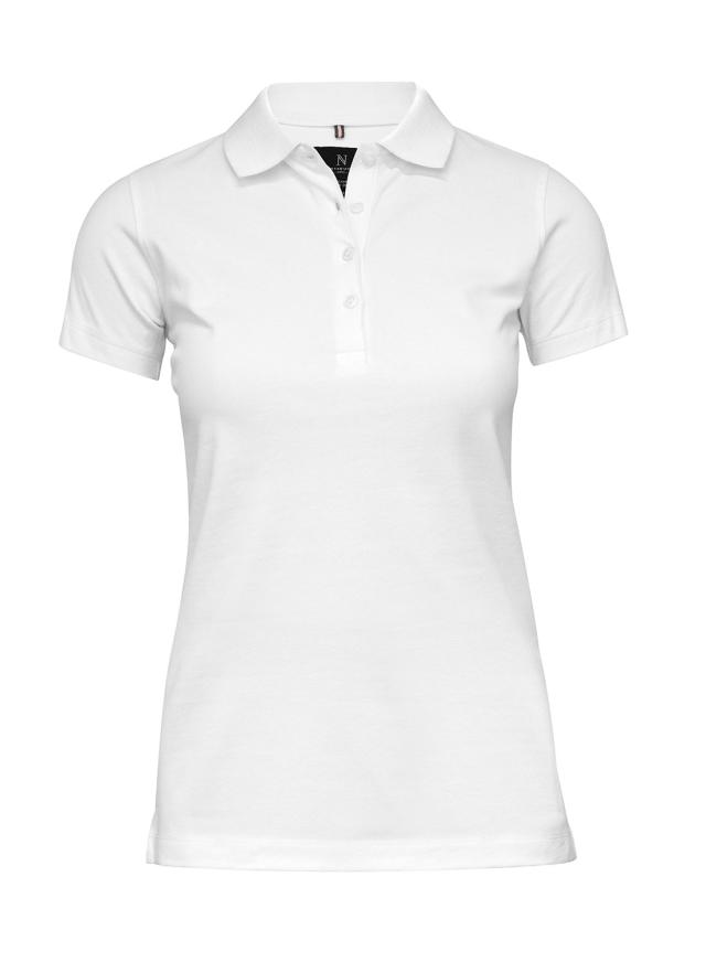 Woman Stretch deluxe polo, white