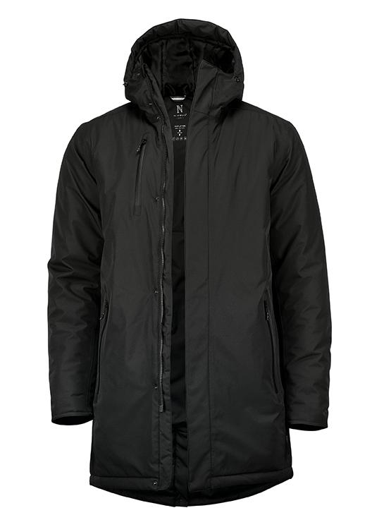 Urban tech parka jacket, black