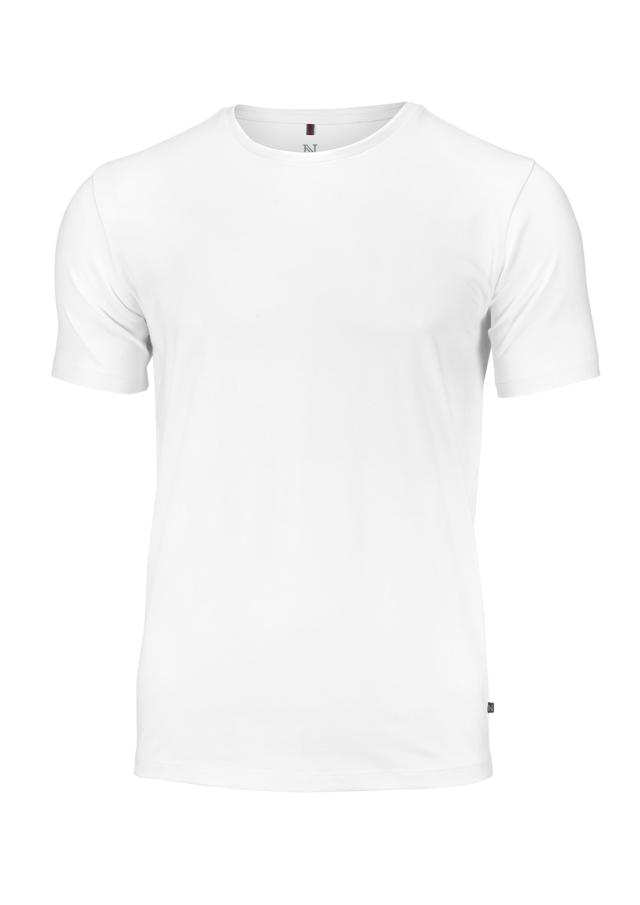 Stretch tee comfort fit, white