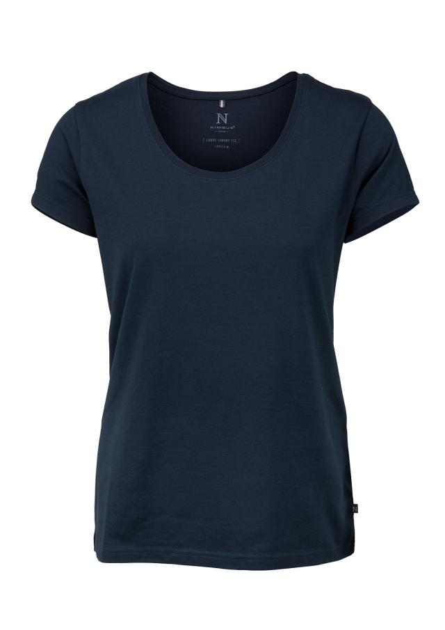 Woman stretch tee comfort fit, navy