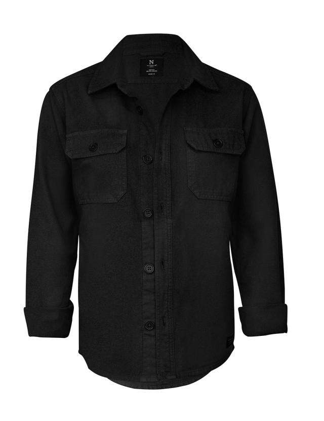 Versatile overshirt, black