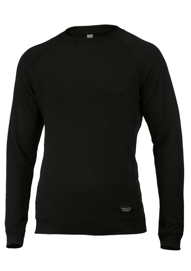 Luxury lightweight crewneck, black