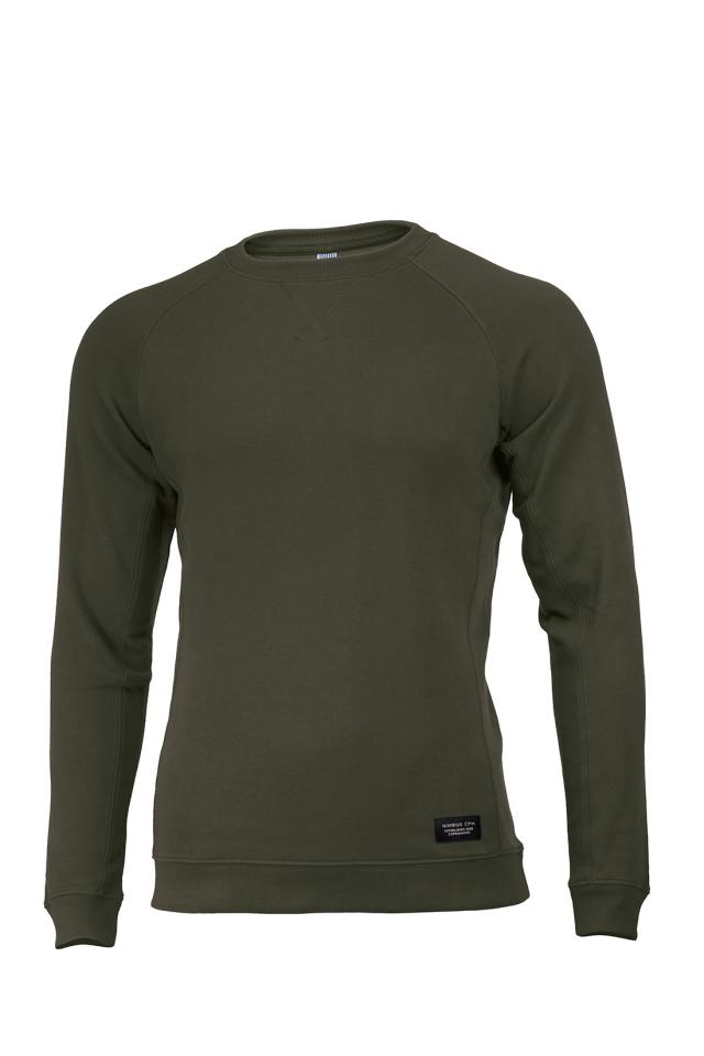 Luxury lightweight crewneck, olive