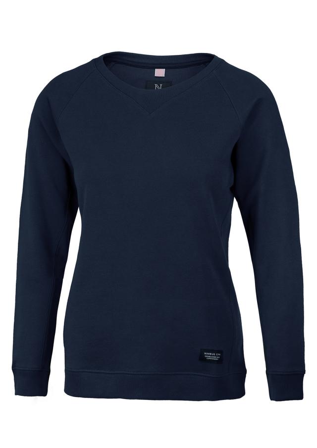 Woman luxury lightweight crewneck, navy