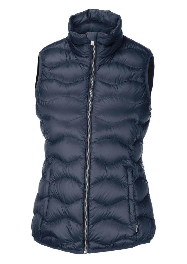 Woman versatile down gilet, navy