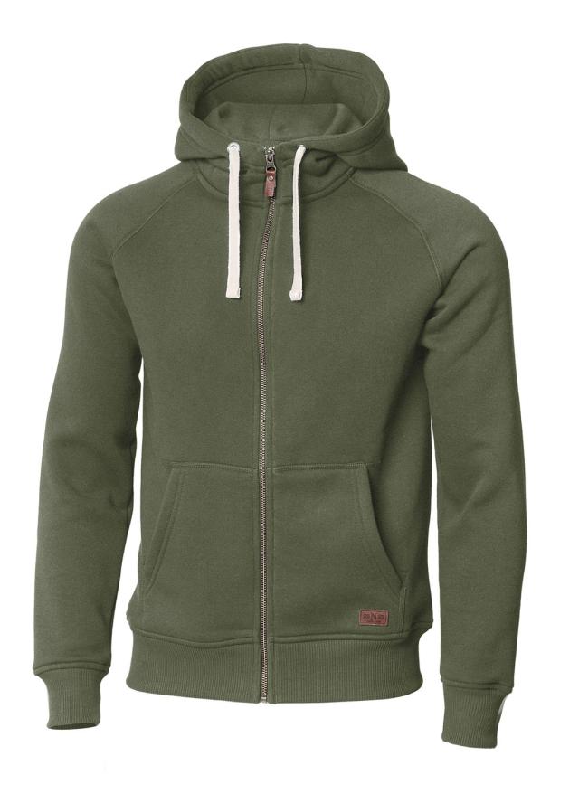 Stylish hooded sweat, olive