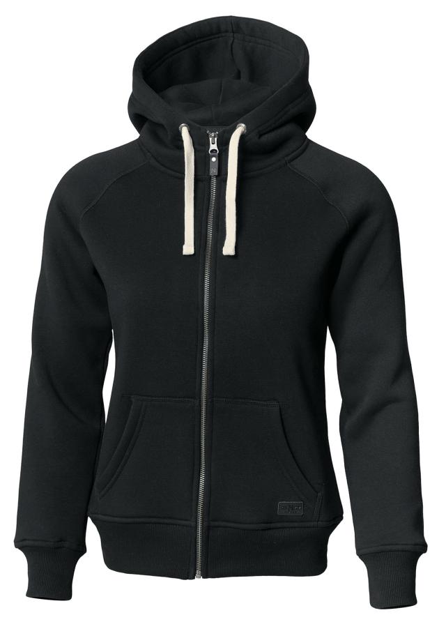 Woman stylish hooded sweat, black