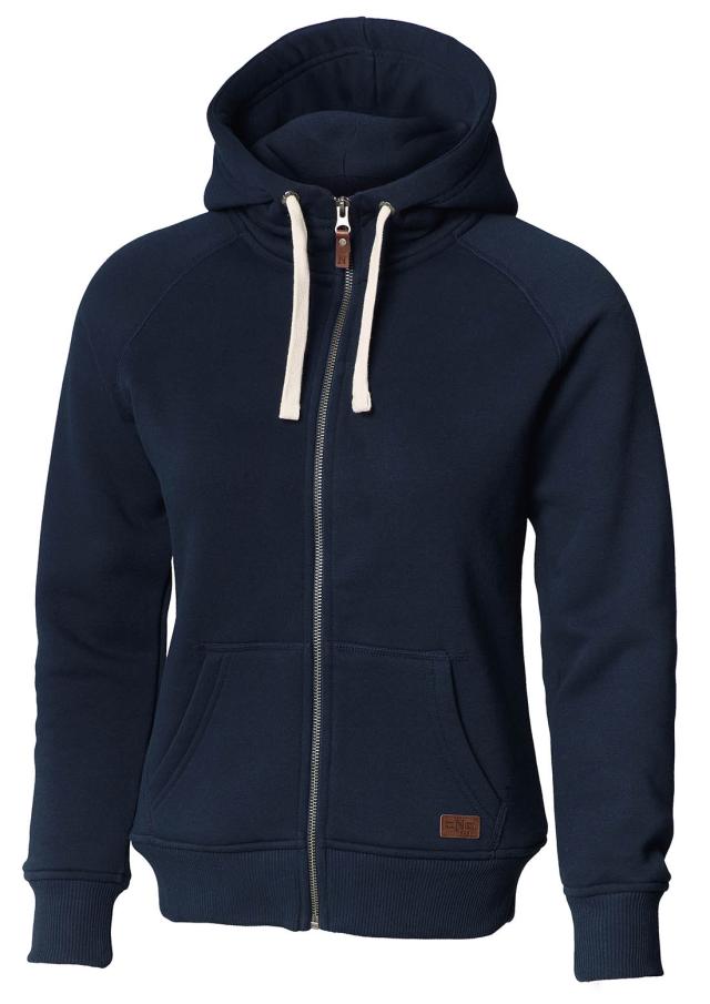 Woman stylish hooded sweat, navy