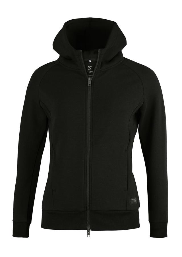 Woman premium Double-faced hoodie, black