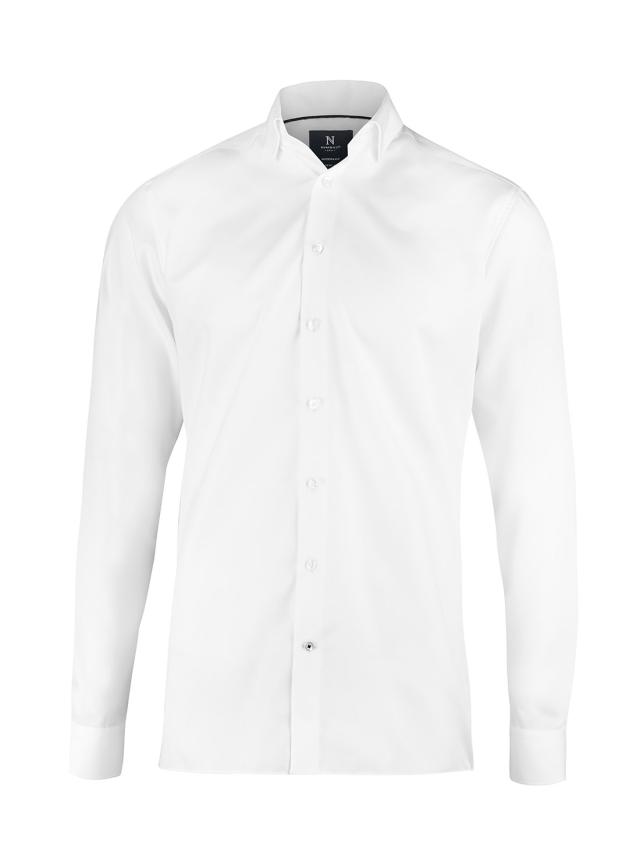 Super non-iron business shirt modern fit, white