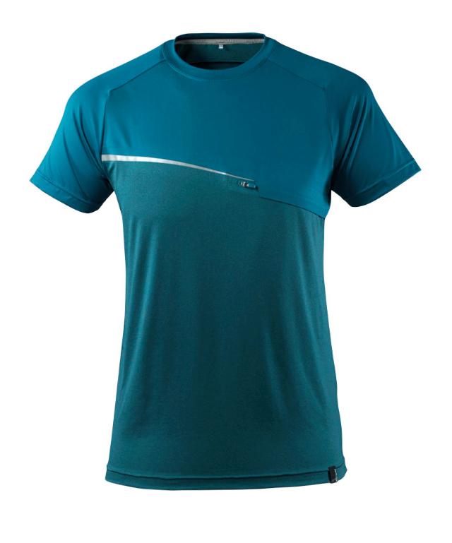 Kortärmad t-shirt, mörk petrolium