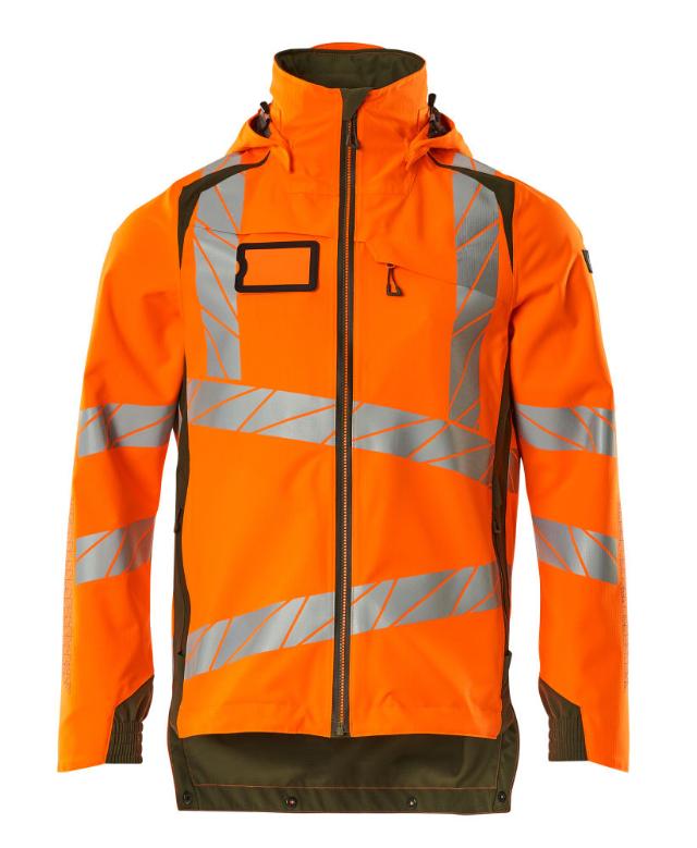 Skaljacka, orange/mossgrön