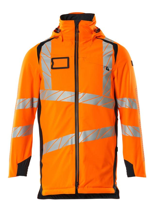 Parkas, orange/mörk marin
