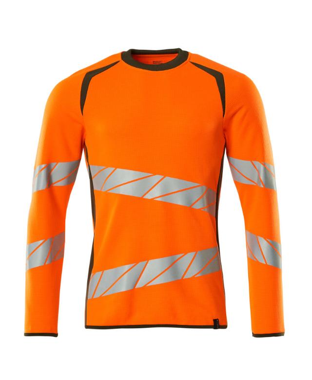 Sweatshirt, orange/mossgrön
