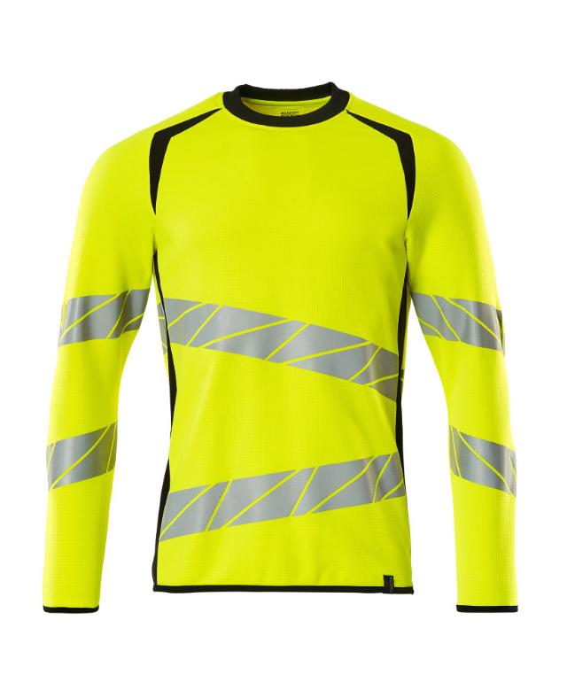 Sweatshirt, gul/svart