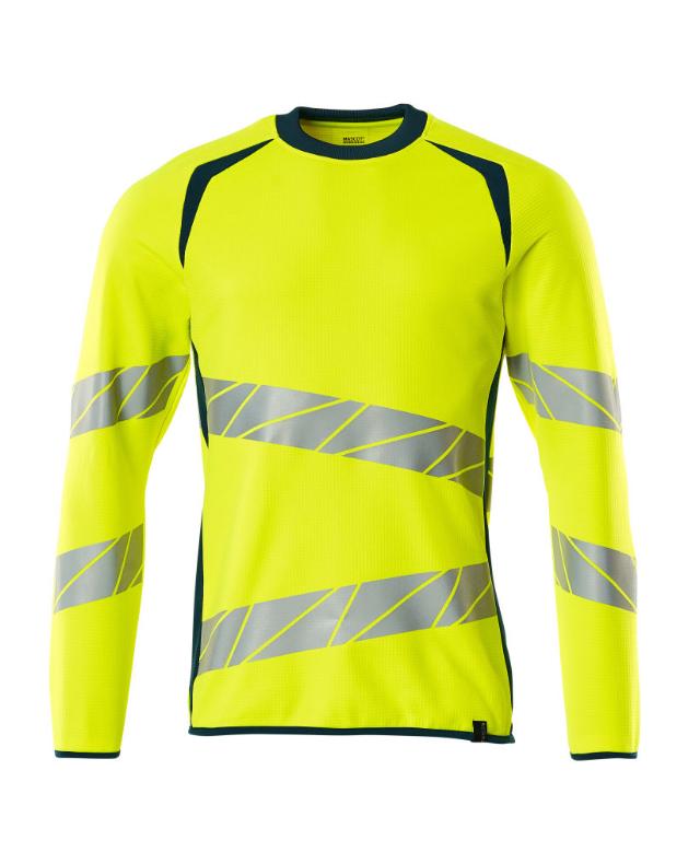 Sweatshirt, gul/petrolium