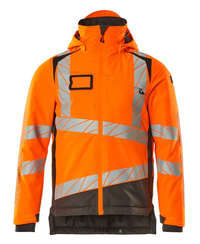 Vinterjacka, orange/mörk antracite