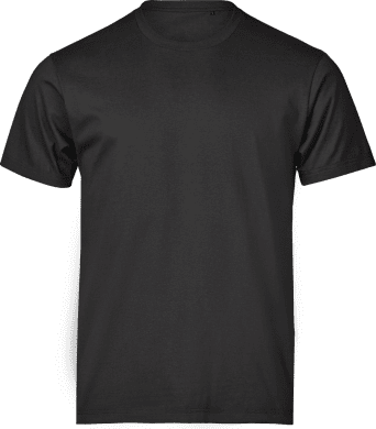 Urban tee, unisex Black