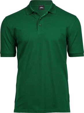 Luxury stretch polo Forest Green