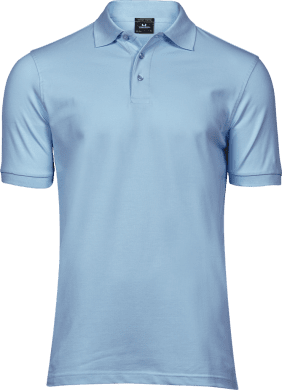 Luxury stretch polo Light Blue