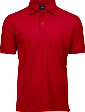 Luxury stretch polo Red