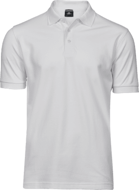 Luxury stretch polo White