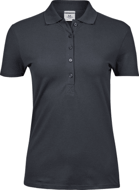 Women's Luxury Stretch Polo Dark Grey