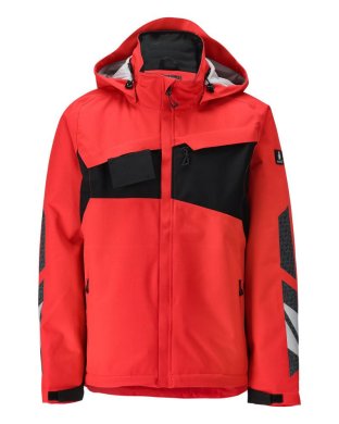 Vinterjacka, signal röd/svart