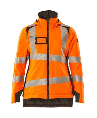 Dam vinterjacka, orange/mörk antracite