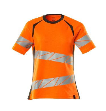 Dam kortärmad t-shirt, orange/mörk antracite