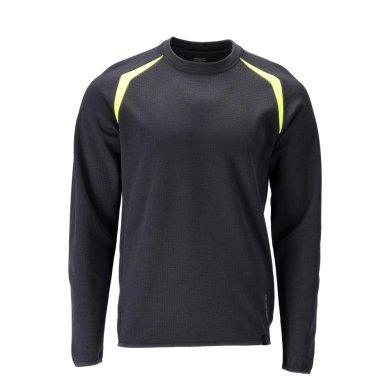 Sweatshirt, mörk marin/gul