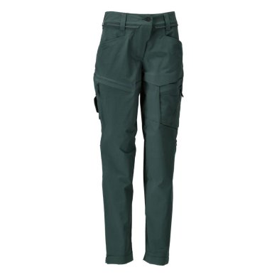 Funktionella byxor dam ultimate stretch, skogsgrön