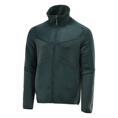 Fleecetröja med blixtlås | Skogsgrön