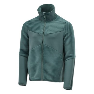 Fleecetröja med blixtlås | Ljus Skogsgrön