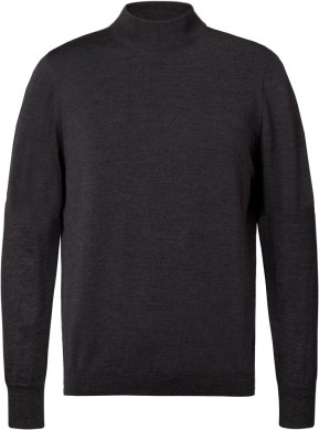 Milan mens turtle neck pullover, charcoale melange