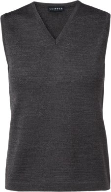 Copenhagen womens slipover v-neck, charcoale melange