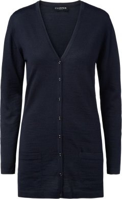 Copenhagen womens long cardigan v-neck, navy