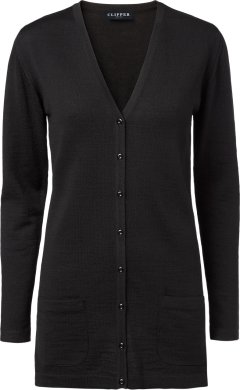 Copenhagen womens long cardigan v-neck, black