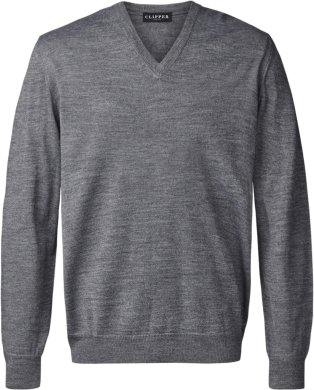 Copenhagen mens pullover v-neck, stone grey melange