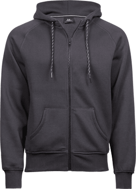 Fashion Full Zip Hood Dark Grey