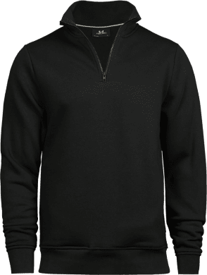Half Zip Sweatshirt, unisex Black