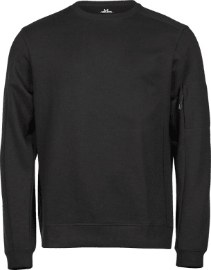 Athletic Crew Neck Sweat, unisex Black