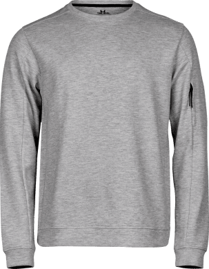 Athletic Crew Neck Sweat, unisex Heather Grey