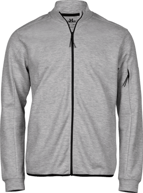 Athletic Full Zip Sweat Heather Grey